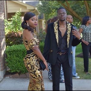 Black & Gold Prom dress